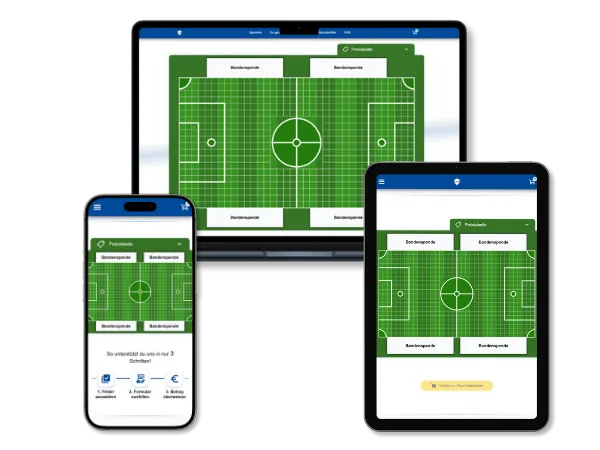 Responsive Darstellung der Spendenplattform